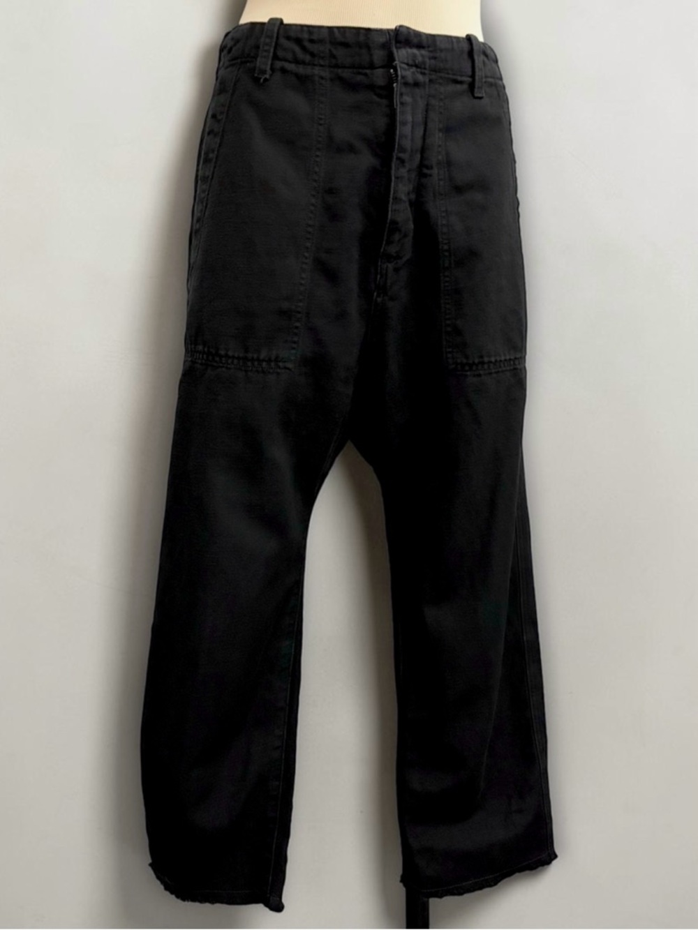Nili Lotan Luna Slouchy Wide Leg Cropped Pants Black